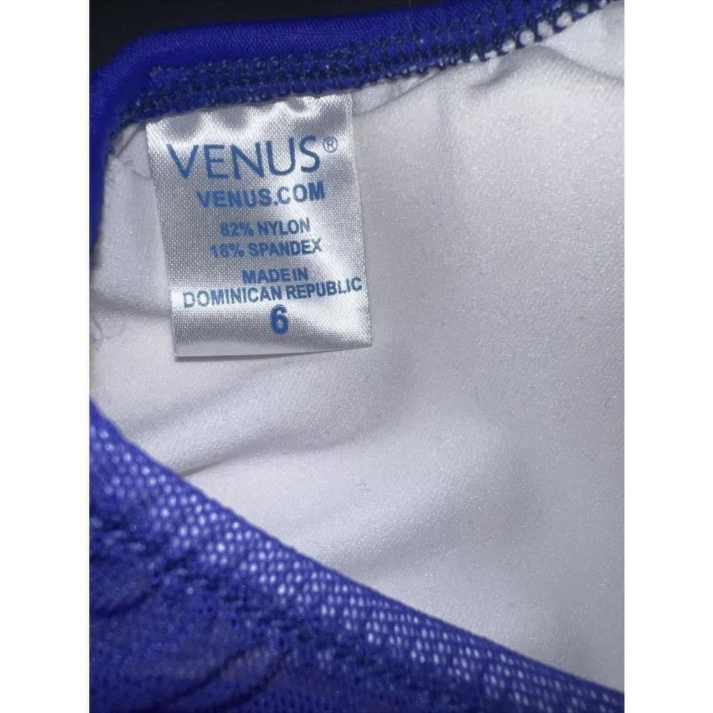 Venus Royal Blue Mesh Bikini Top Size 6 - Picture 4 of 4
